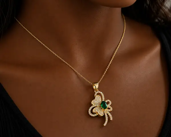 Butterfly-inspired pendant necklace